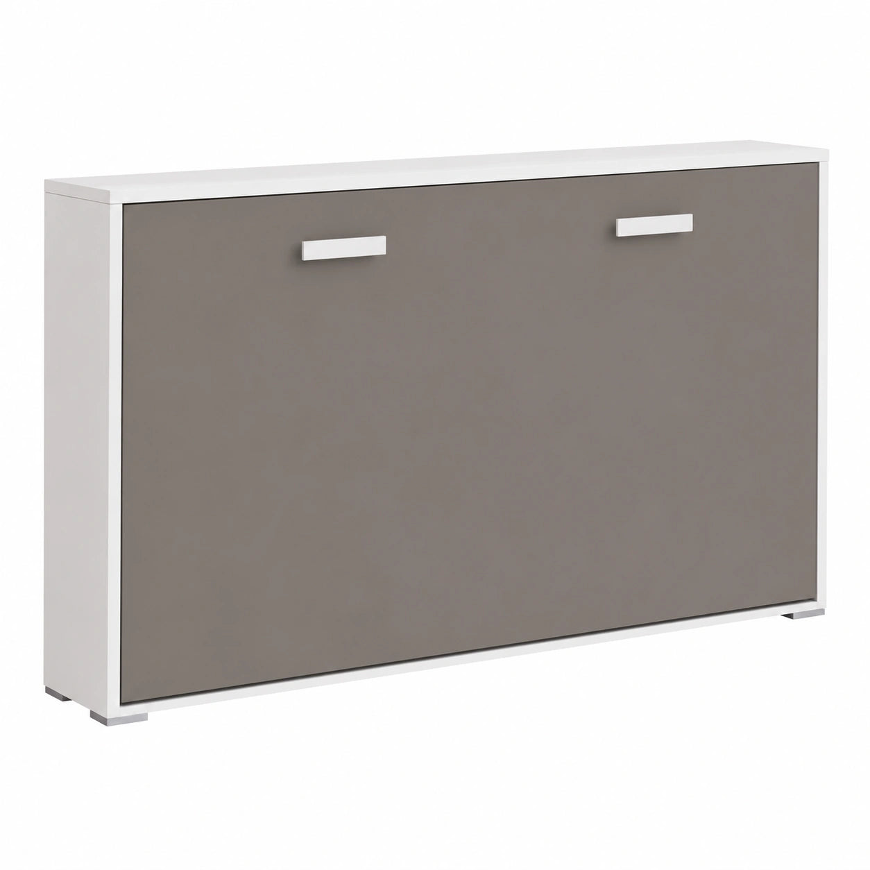 Cama Plegable Individual 90x190 cm - Compacta y Práctica para Espacios Pequeños - Incluye Anclaje de Pared - Dimensiones 203,8x36x107 cm - Blanco Capuchino