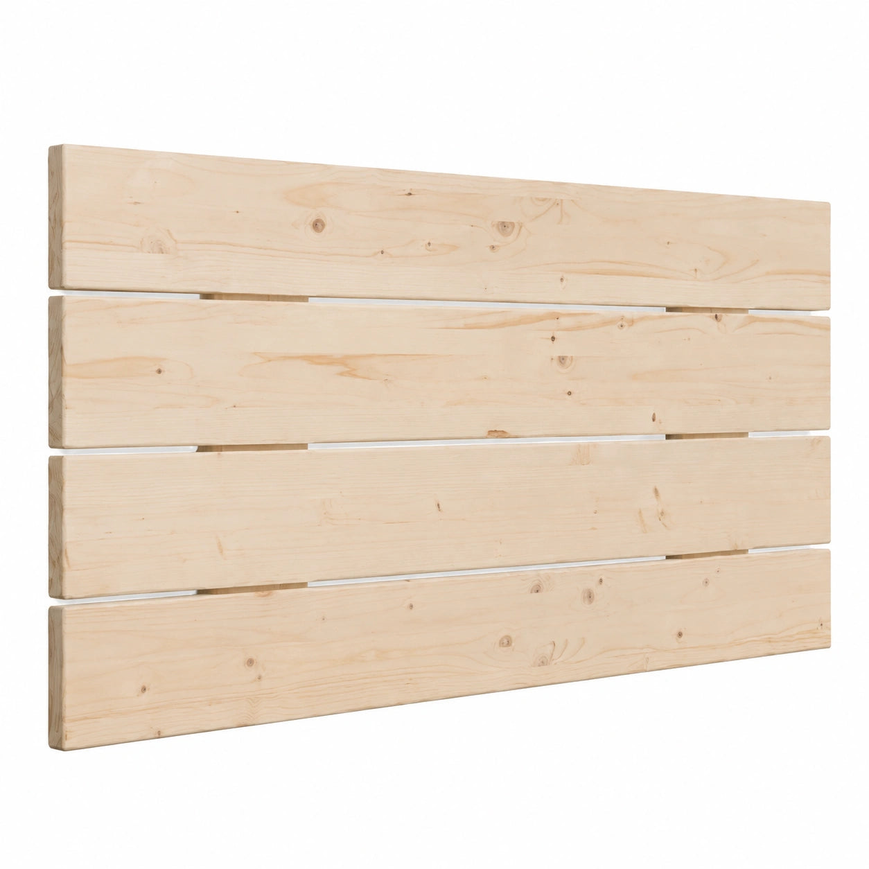Cabecero de Madera Natural para Dormitorio, Estilo Moderno - 115 cm