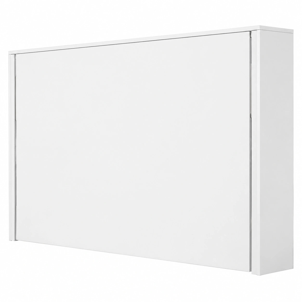 Cama Abatible Juvenil Horizontal Blanca para Colchón 90x190 cm
