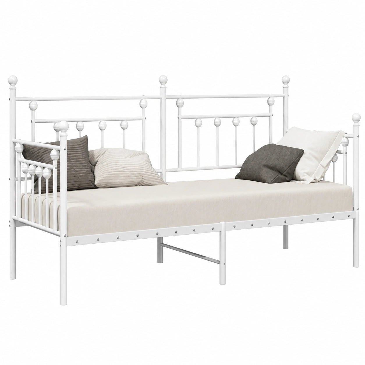 Cama de Día de Acero 80 x 200 cm vidaXL, Moderna y Compacta