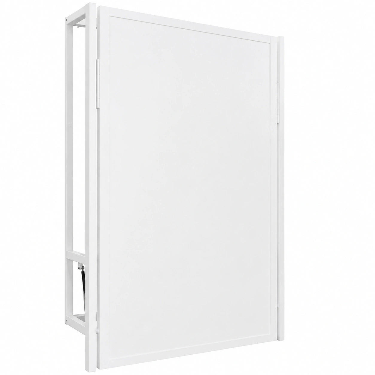 Cama Abatible Vertical Monarka E-LOGIT 90x190 cm, Estructura Metálica Blanca