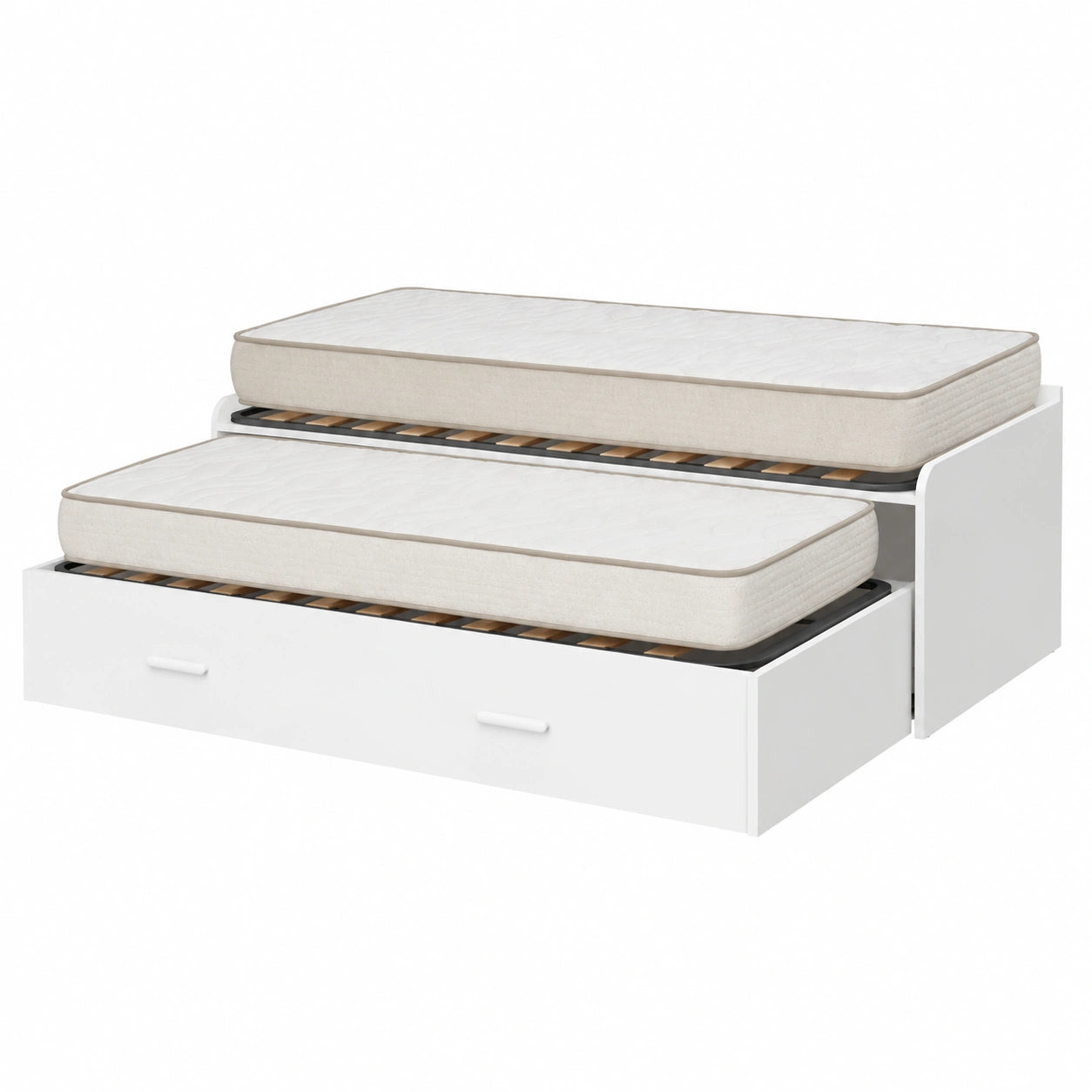 DEKIT - Conjunto Juvenil: Cama Nido con Somieres y Colchones Viscoelásticos 90x190