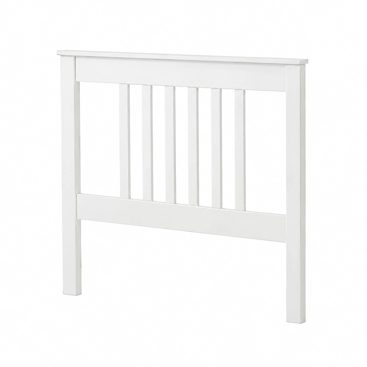 Cabecero de Cama de Pino Macizo Blanco para Somier de 90 cm - Serie Alme