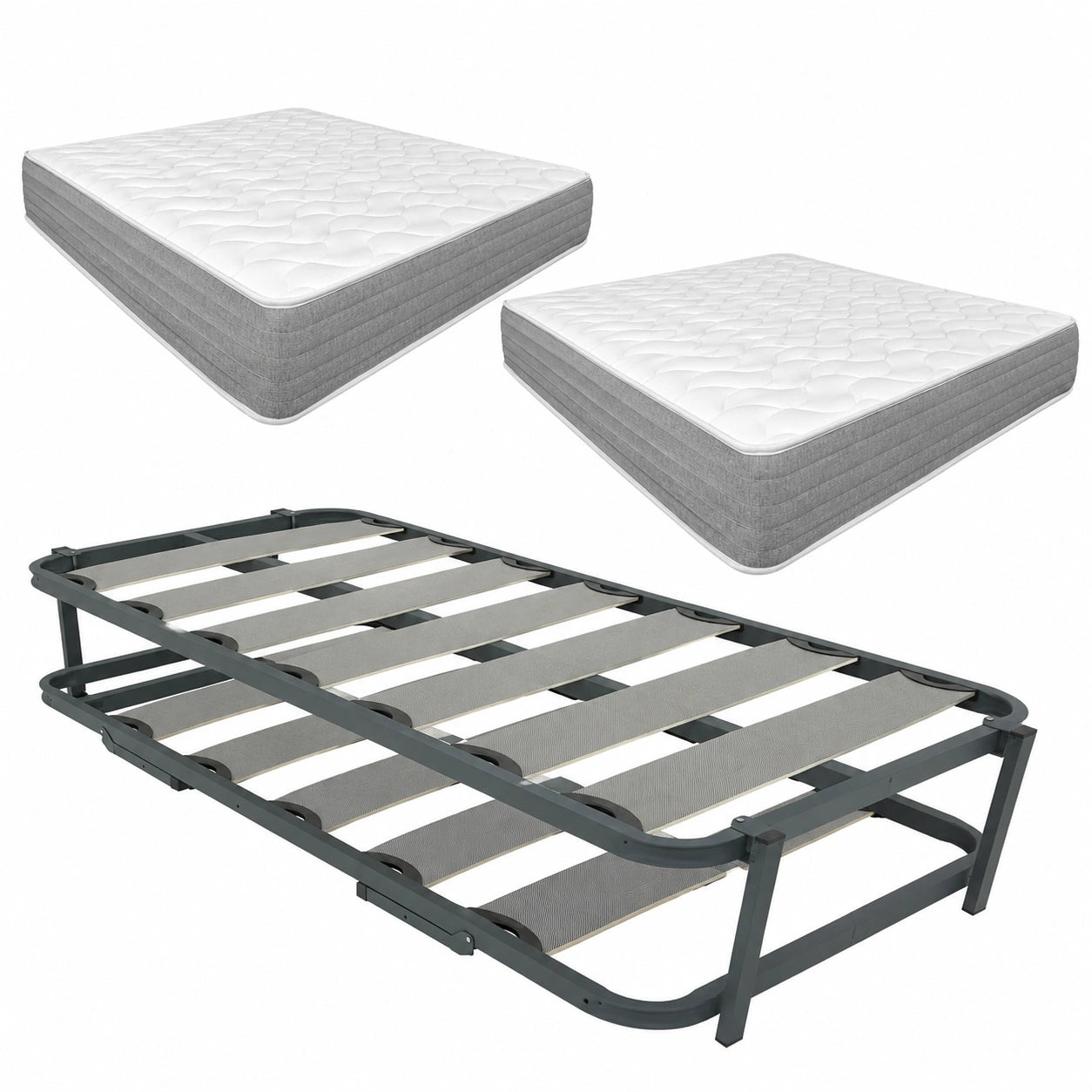 Cama Completa con Almohadas y Cama Nido Reforzada, 90 x 190 cm