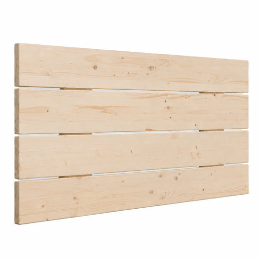 Cabecero de Madera Natural para Dormitorio, Estilo Moderno - 115 cm