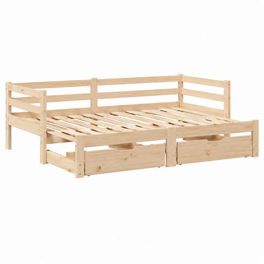 Cama Nido con Cajones 80x200 cm sin Colchón de vidaXL