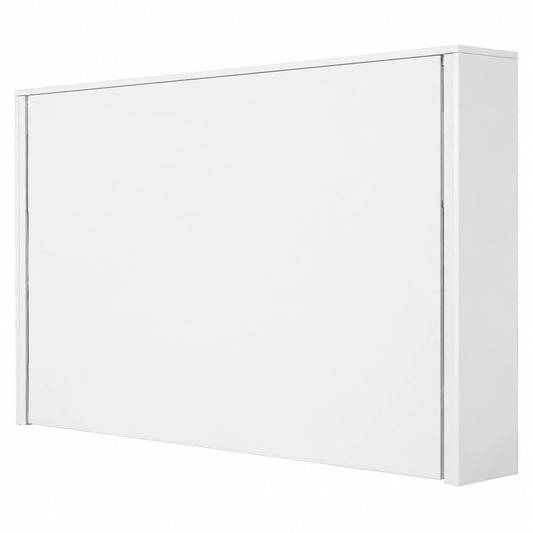 Cama Abatible Juvenil Horizontal Blanca para Colchón 90x190 cm