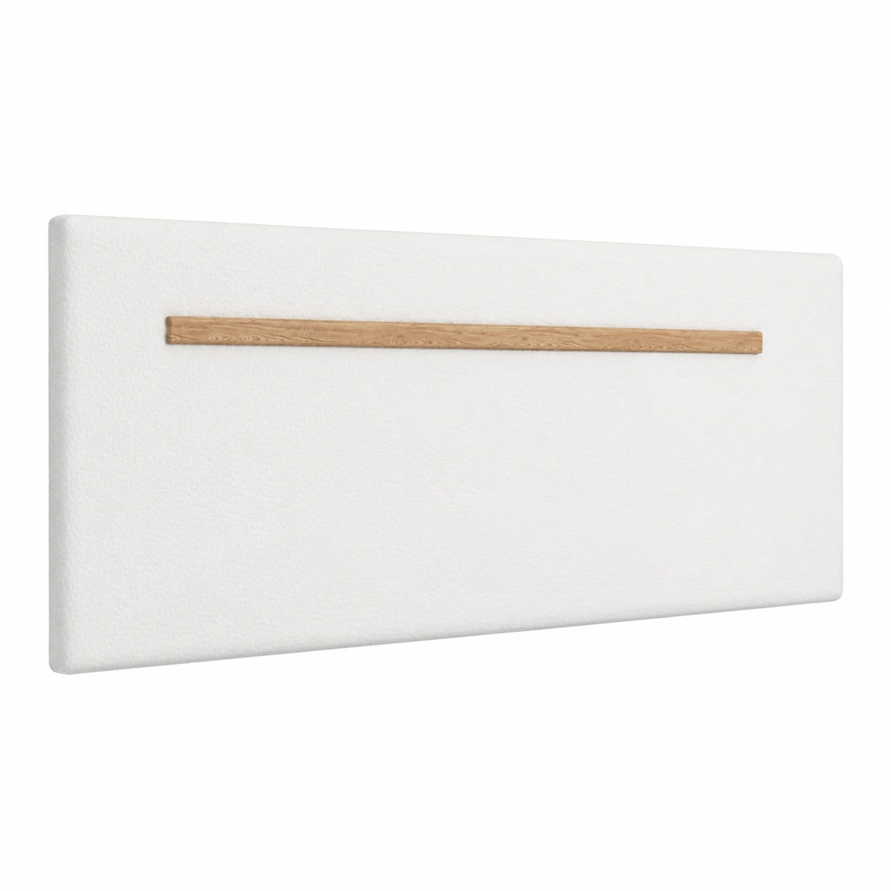 Cabecero Tapizado Julie en Polipiel Blanca para Cama 135 cm