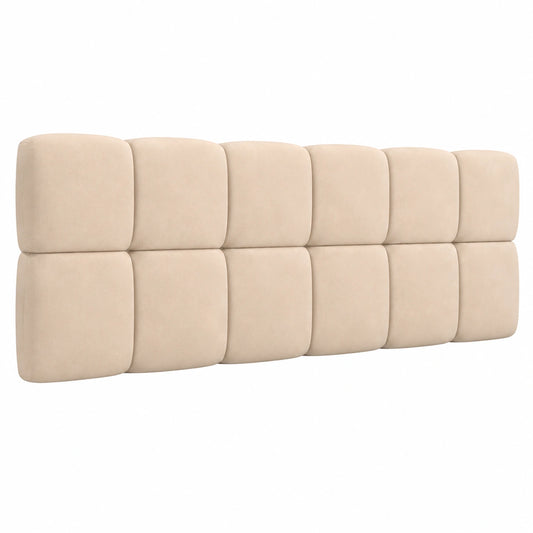 Cabecero de Cama Colgante de Terciopelo Beige 160 cm - Modelo Nube