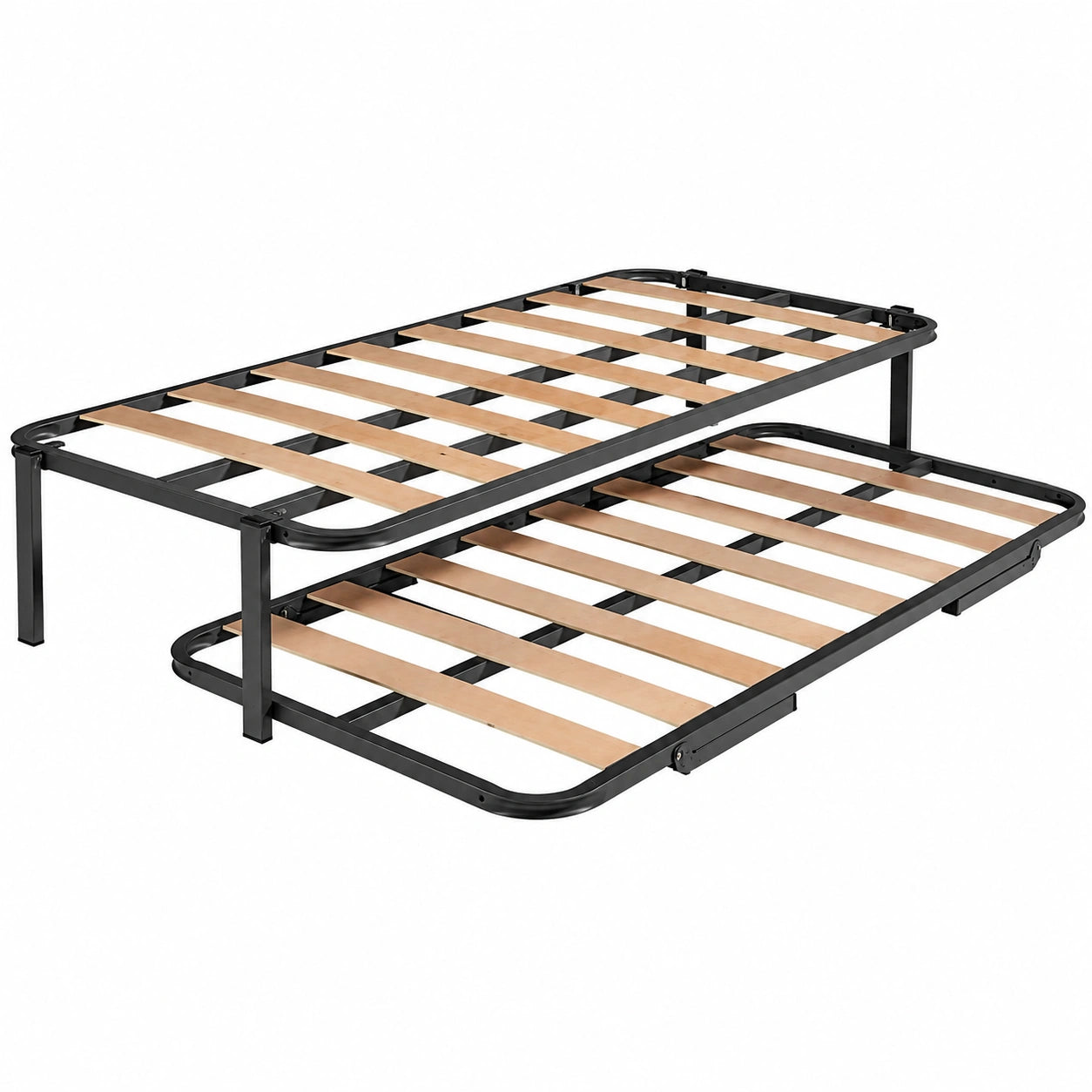 Cama Nido Doble Reforzada de Acero con Somieres, 80x190 cm