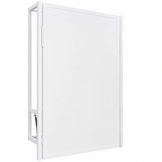Cama Abatible Vertical Monarka E-LOGIT 90x190 cm, Estructura Metálica Blanca