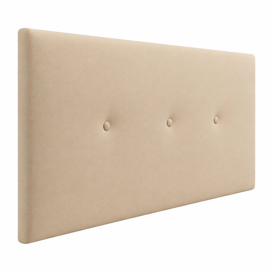 Cabecero Tapizado Noah Beige para Cama Individual, Matrimonial o Queen - Elegancia y Comodidad