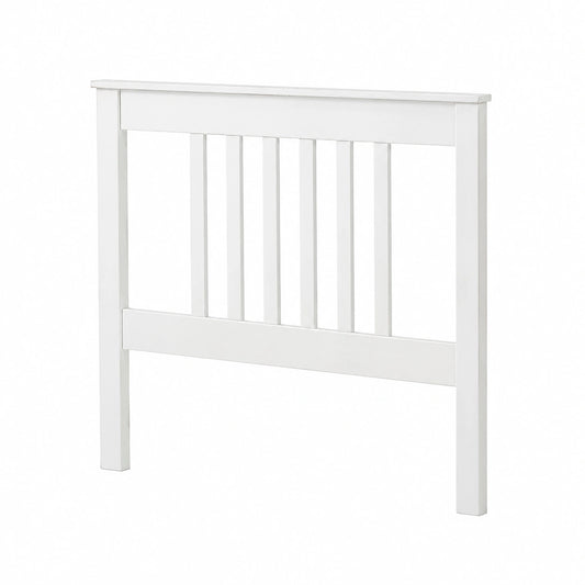 Cabecero de Cama de Pino Macizo Blanco para Somier de 90 cm - Serie Alme