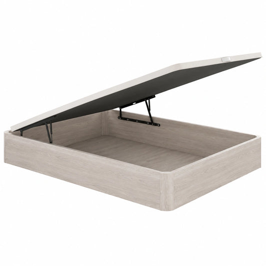 Canapé abatible de madera 160x200 cm, gran capacidad, apertura fácil, base transpirable 3D, esquinas redondeadas, incluye montaje y retirada